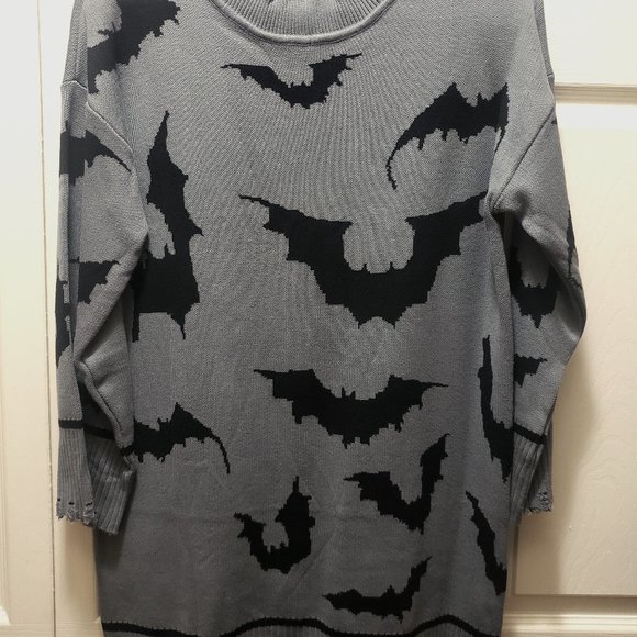 Bat Sweater Dress - Picture 1 of 5